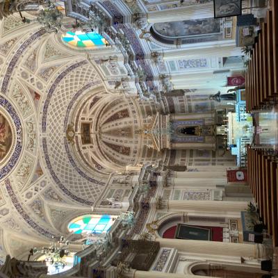 046 Una Vista Veloce Alla Chiesa San Giovanni Evangelista Con I Suoi Colori Blu Cobalto E Il Dorato Degli Affreschi