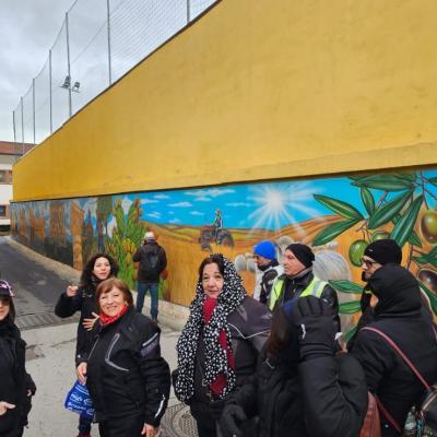 012 Iniziamo La Visita Con Un Murales Attorno Allo Stadio Di Calcio Di Agira
