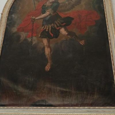 022 Pregevoli Dipinti Tra Cui La Settecentesca Tela Raffigurante San Michele Arcangelo Del Pittore Stefano Berna