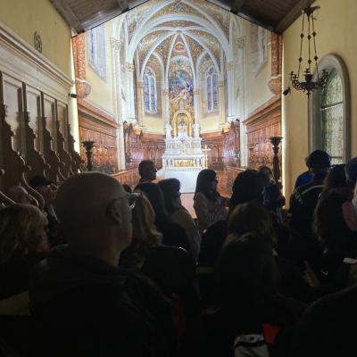 015 La Chiesa Conventuale Ricostruita Dopo Il Terremoto Del 1783 E Consacrata Il 13 Novembre Del 1900 Dal Vescovo Serrese Mons Giuseppe Barillari Custodisce Il Busto Argenteo In Cui Sono Conservate Le Reliquie Del Cranio Di S Bruno