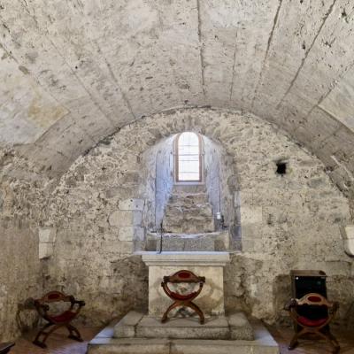 076 La Cripta Elemento Essenziale Di Questa Architettura Probabile Pensatoio Nel Medio Evo