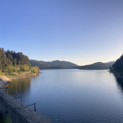107 Prima Di Arrivare In Hotel Ci Soffermiamo Sulla Diga Di Trepido Del Lago Ampollino Per Ammirare Il Tramonto