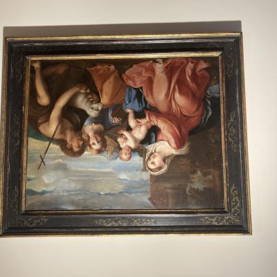 128 Pittore Ignoto Sec Xviii Xix Madonna Col Bambino Gesu I Santi Giovanni Battista E Caterina D Alessandria