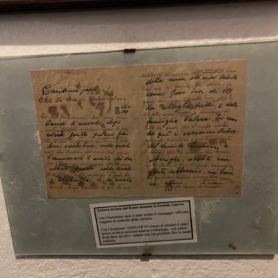 036 Lettera Di Un Soldato Scritta Con Due Inchiostri China E Inchiostro Simpatico