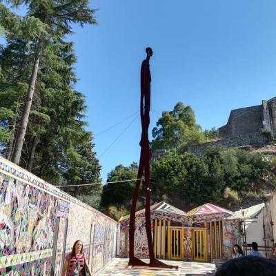 012 La Scultura In Ferro Vecchio L Ombra Della Sera Alta 15 Metri