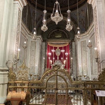163 La Cappella Di Santa Rosalia Ubicata Nel Braccio Meridionale Del Transetto Si Presenta Chiusa Da Una Cancellata In Ottone 1714