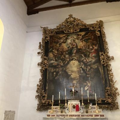021 Tela Seicentesca Che Rappresenta Santa Maria Degli Angeli Attribuita Ad Antonio Catalano