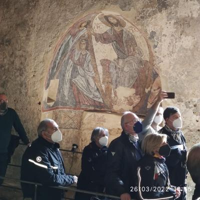 020 Opera Pittorica Del Xiii Secolo Raffigura Un Cristo Assiso In Trono In Atto Benedicente