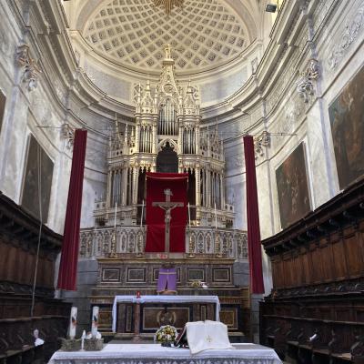 051 I Quadri Degli Altari Laterali E Del Vano Presbiterale Altare Maggiore Dei Secoli Xvii E Xviii