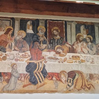 74 Nell Ex Refettorio Vi E L Affresco Dell Ultima Cena Realizzato Nel 1559 Da Giovanni Todisco Pittore Lucano Originario Di Abriola