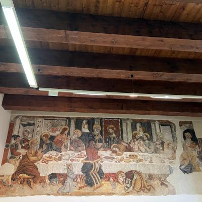 77 Alle Due Estremita Notiamo Un Uomo Ed Una Donna Altri Non Sono Se Non Il Feudatario Del Tempo Di Rivello Nonche Committente Dell Affresco Ettore Pignatelli Con La Moglie