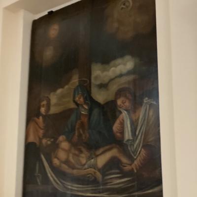 92 Nella Chiesa Ono Presenti Tele Del Pittore Nicola Peccheneda Una Di Queste E Il Seppellimento 1784