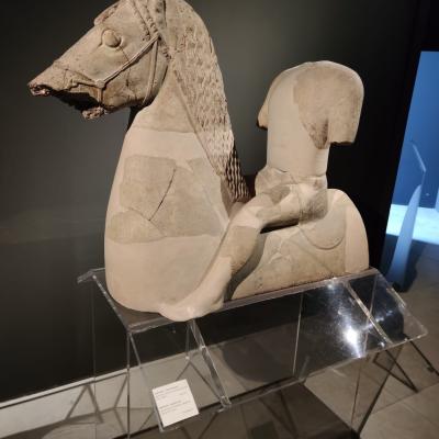 017 La Presenza Greca In Sicilia Acroterio Fittile Equestre Donato Dal Museo Paolo Orsi Di Siracusa