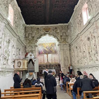 025 Raffigurante Storie Della Vita Della Madonna Nel Registro Superiore Annunciazione Sposalizio Nascita Di Gesu