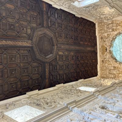 026 Adorazione Dei Magi Fuga In Egitto E Nozze Di Cana E Dieci Sante Vergini Incorniciate Da Putti Festoni E Cornucopie In Quello Inferiore