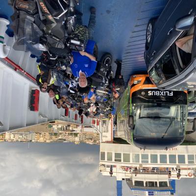 134 Raggiunta Villa San Giovanni Salutiamo Il Gruppo Sul Traghetto Al Prossimo Tour