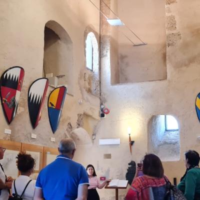 032 Scudi Con Le Insegne Delle Famiglie Nobiliari Che Si Succedettero Dal Sec Xiii Al Xix