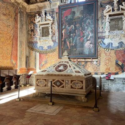044 Dal Prebisterio Si Accede Alla Cappella Del Coro Con Opere Del Pittore Antonino Ferraro Da Giuliana Del 1577