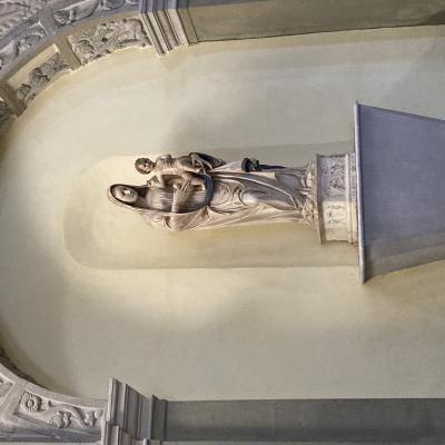 052 Madonna Con Il Bambino Statua Marmorea Probabile Attribuzione A Battista Mazzolo