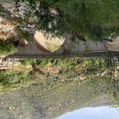 044 Il Paese Di Ota E La Porta Daccesso Alle Gole Della Spelunca Dove Si Trova Un Ponte Genovese Il Ponte Di Zaglia Sull Antica Mulattiera Che Collegava Ota A Evisa