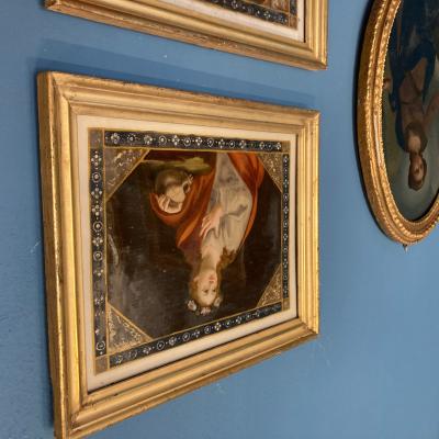 053 La Raccolta Di Dipinti Su Vetro Del Museo Giuseppe Cocchiara Di Cui Oggi Si Trova Esposta In Una Sala Azzurra Concepita Come Una Sorta Di Wunderkammer